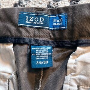 Izod Dark Brown American Chino Pants